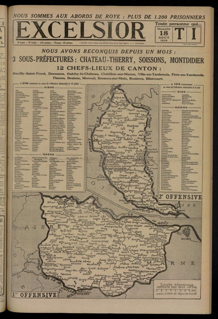 Miniatura de Excelsior: journal illustré quotidien del 18 de agosto de 1918, nº 2829