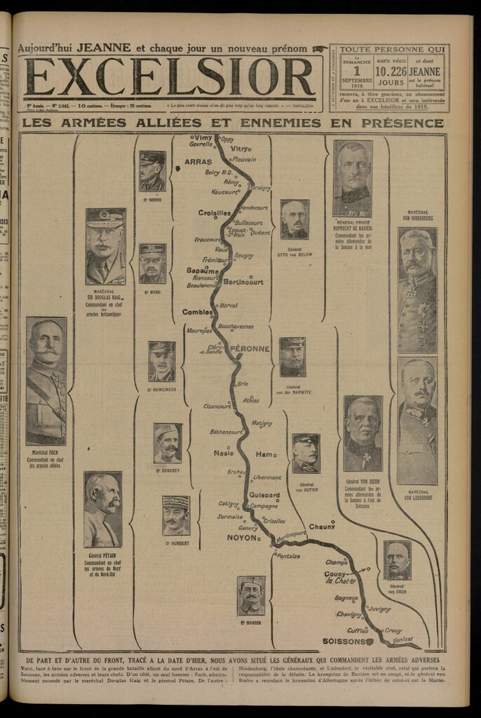 Miniatura de Excelsior: journal illustré quotidien del 1 de septiembre de 1918, nº 2843