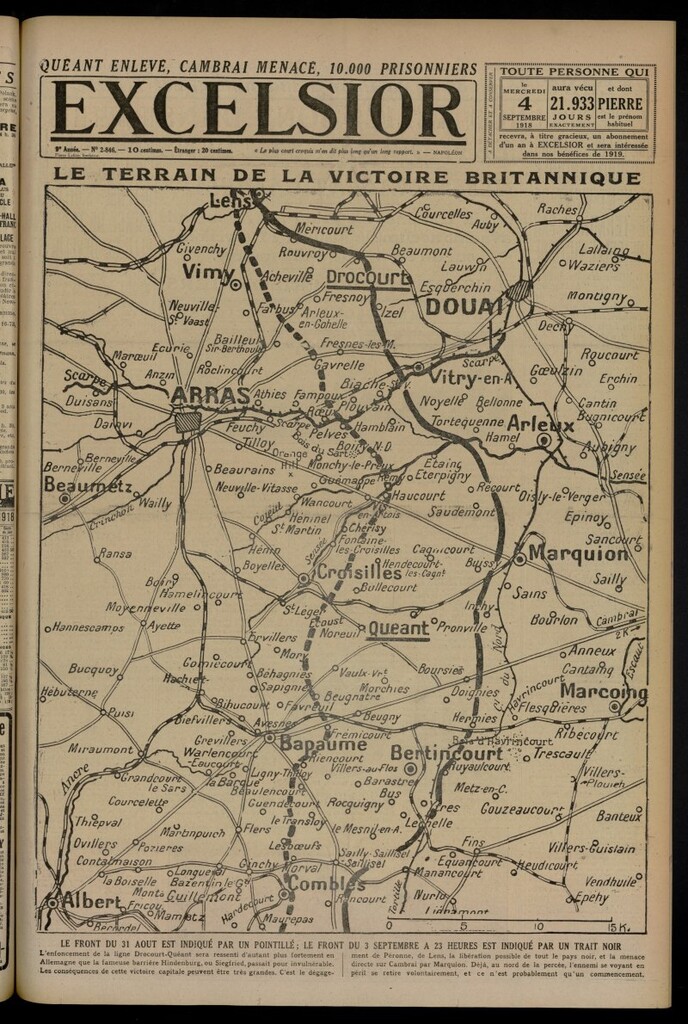 Miniatura de Excelsior: journal illustré quotidien del 4 de septiembre de 1918, nº 2846