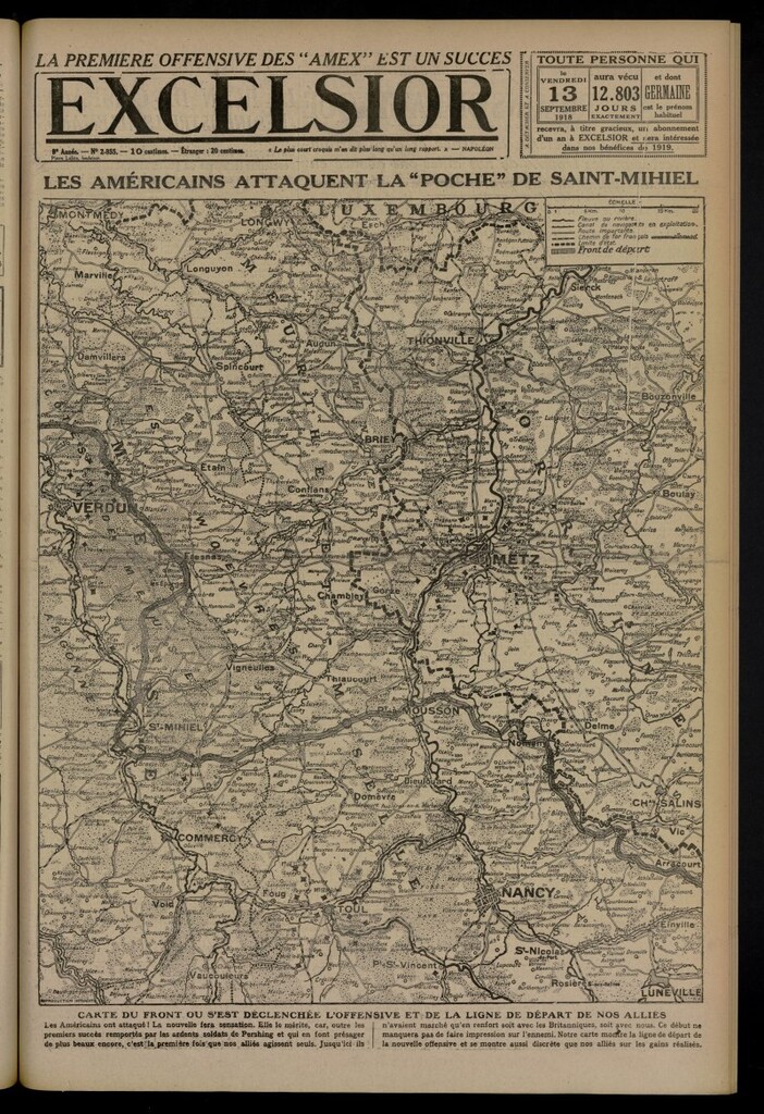 Miniatura de Excelsior: journal illustré quotidien del 13 de septiembre de 1918, nº 2855
