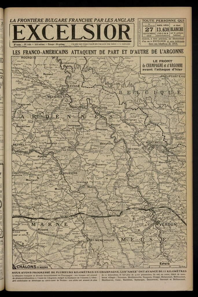 Miniatura de Excelsior: journal illustré quotidien del 27 de septiembre de 1918, nº 2869