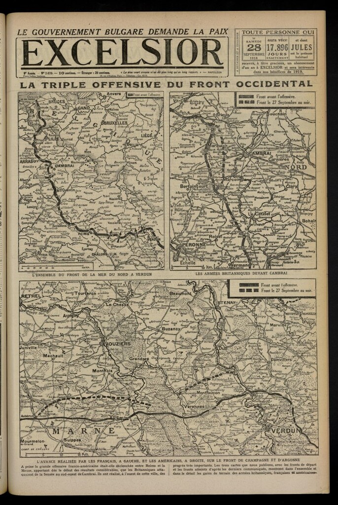 Miniatura de Excelsior: journal illustré quotidien del 28 de septiembre de 1918, nº 2870