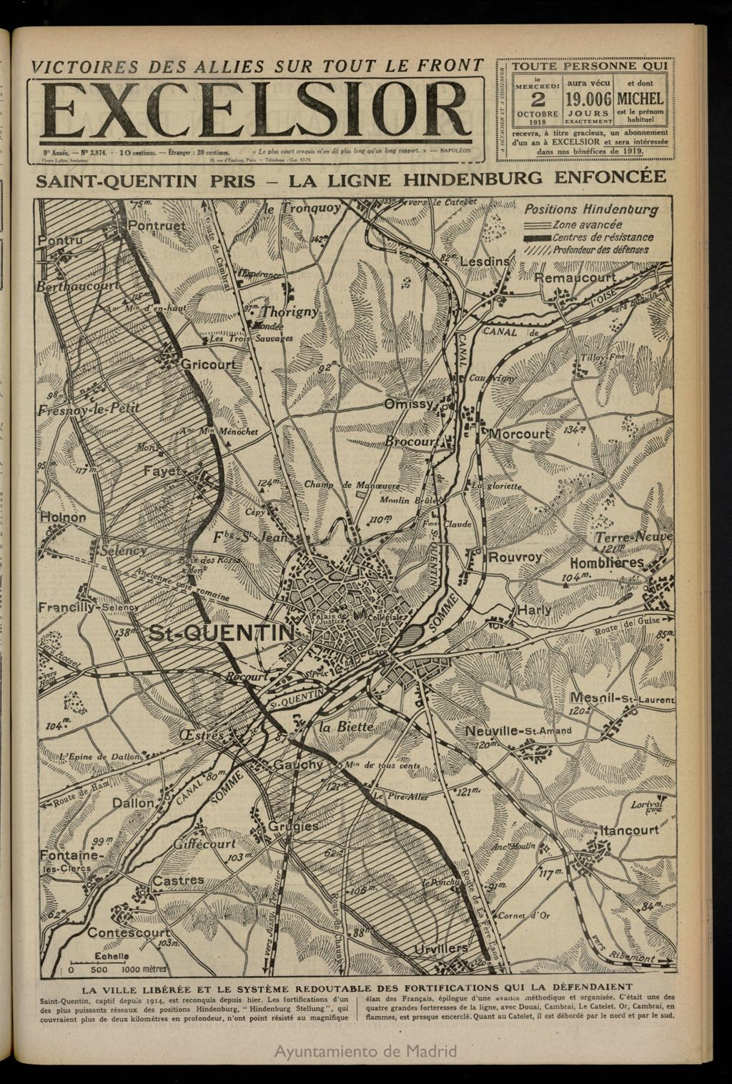 Miniatura de Excelsior: journal illustré quotidien del 2 de octubre de 1918, nº 2874