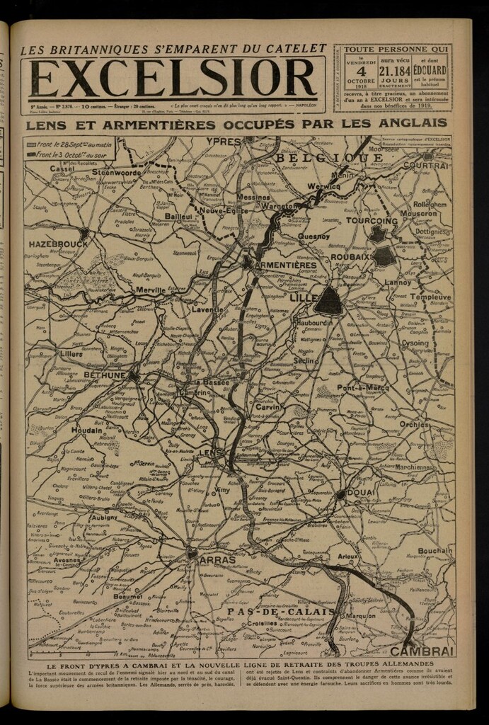 Miniatura de Excelsior: journal illustré quotidien del 4 de octubre de 1918, nº 2876