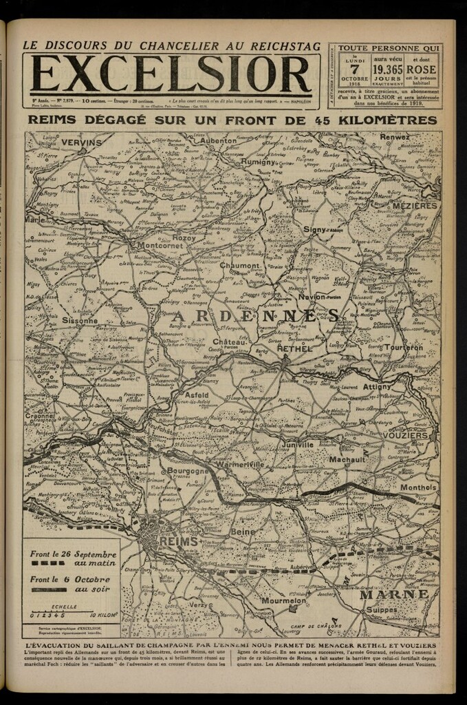 Miniatura de Excelsior: journal illustré quotidien del 7 de octubre de 1918, nº 2879