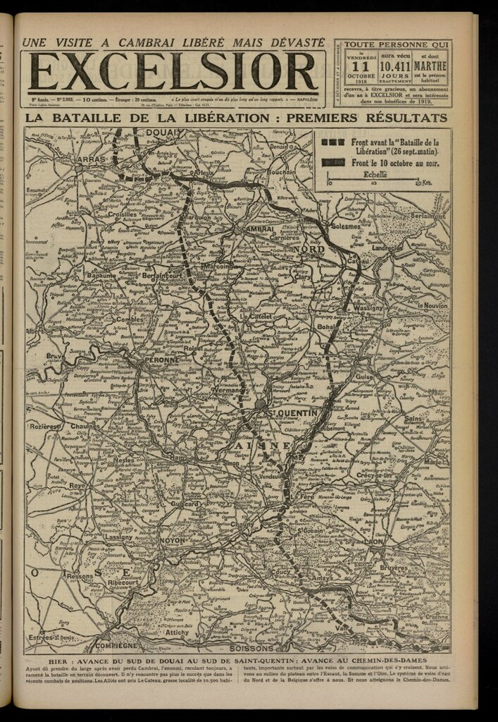 Miniatura de Excelsior: journal illustré quotidien del 11 de octubre de 1918, nº 2883