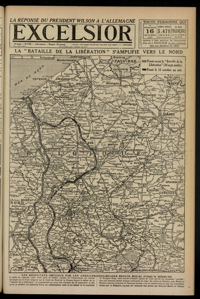 Miniatura de Excelsior: journal illustré quotidien del 16 de octubre de 1918, nº 2888