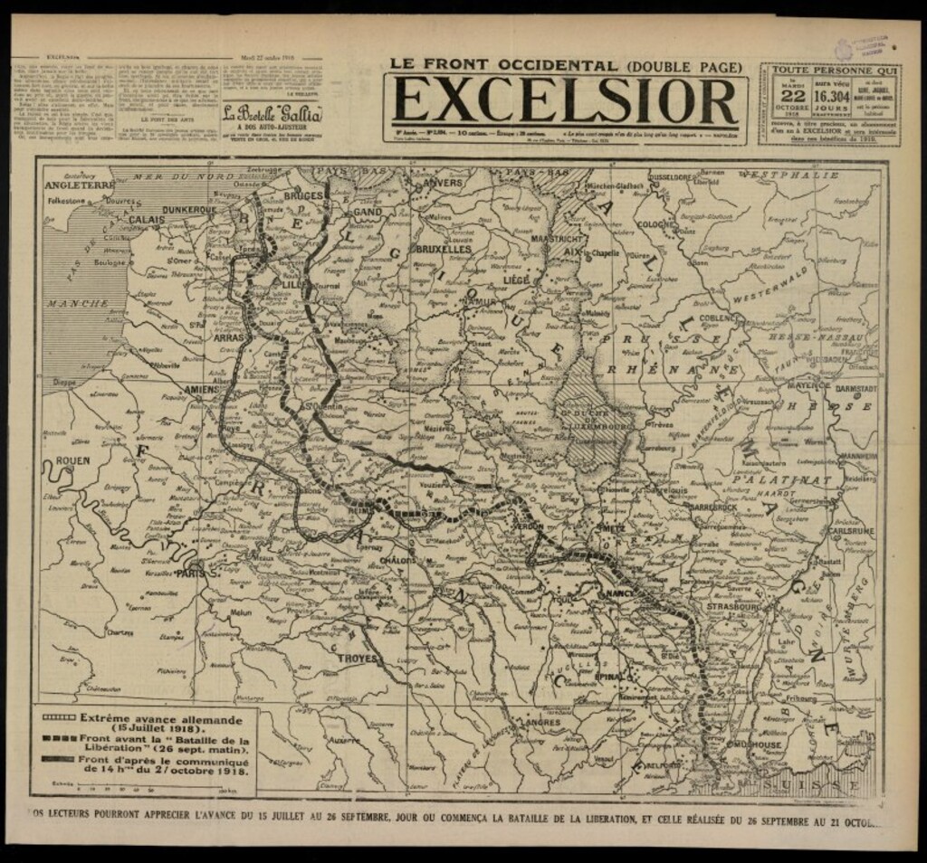 Miniatura de Excelsior: journal illustré quotidien del 22 de octubre de 1918, nº 2894