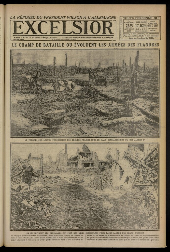 Miniatura de Excelsior: journal illustré quotidien del 25 de octubre de 1918, nº 2897