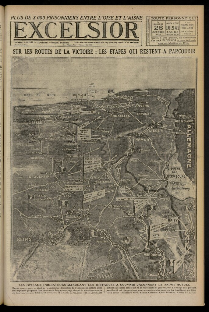 Miniatura de Excelsior: journal illustré quotidien del 26 de octubre de 1918, nº 2898