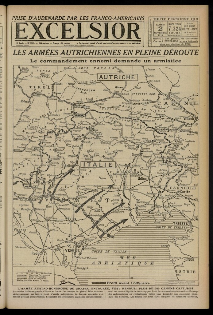 Miniatura de Excelsior: journal illustré quotidien del 2 de noviembre de 1918, nº 2905