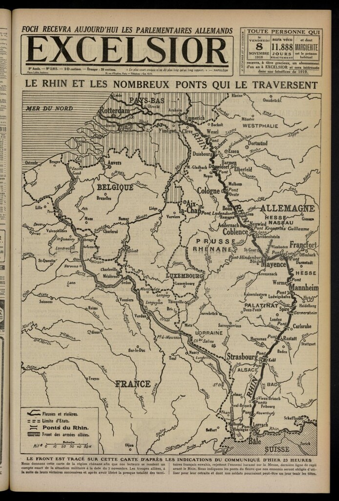 Miniatura de Excelsior: journal illustré quotidien del 8 de noviembre de 1918, nº 2911