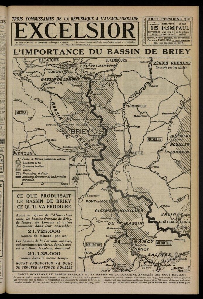 Miniatura de Excelsior: journal illustré quotidien del 15 de noviembre de 1918, nº 2918