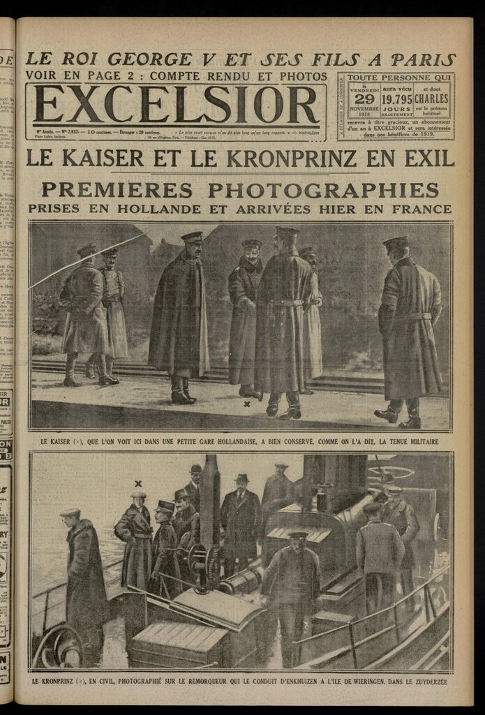 Miniatura de Excelsior: journal illustré quotidien del 29 de noviembre de 1918, nº 2932