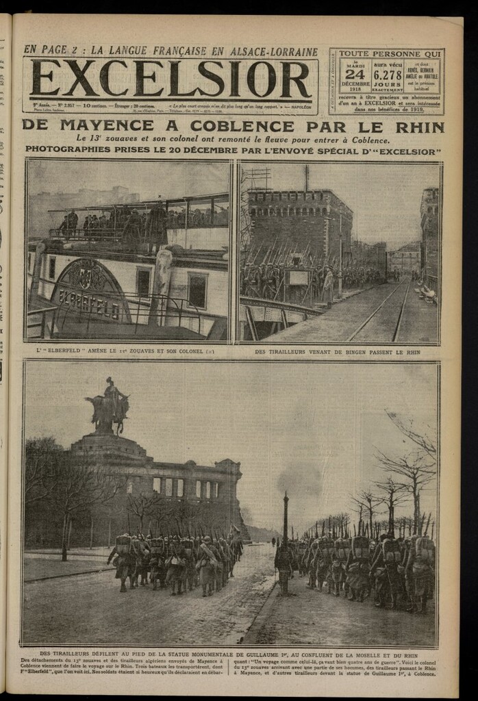 Miniatura de Excelsior: journal illustré quotidien del 24 de diciembre de 1918, nº 2957