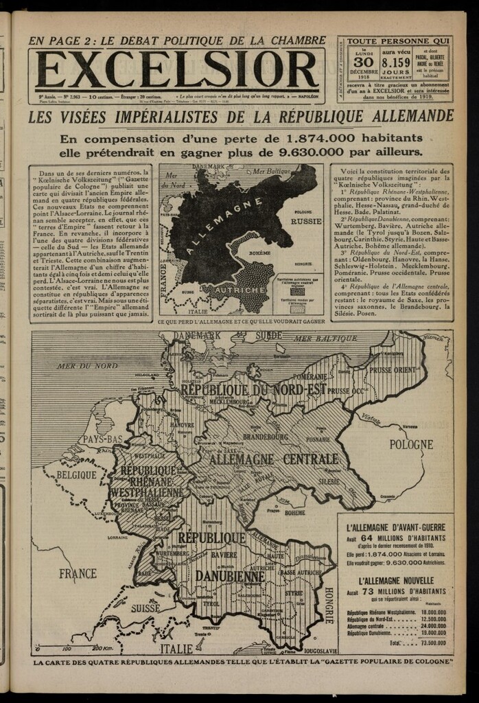 Miniatura de Excelsior: journal illustré quotidien del 30 de diciembre de 1918, nº 2963