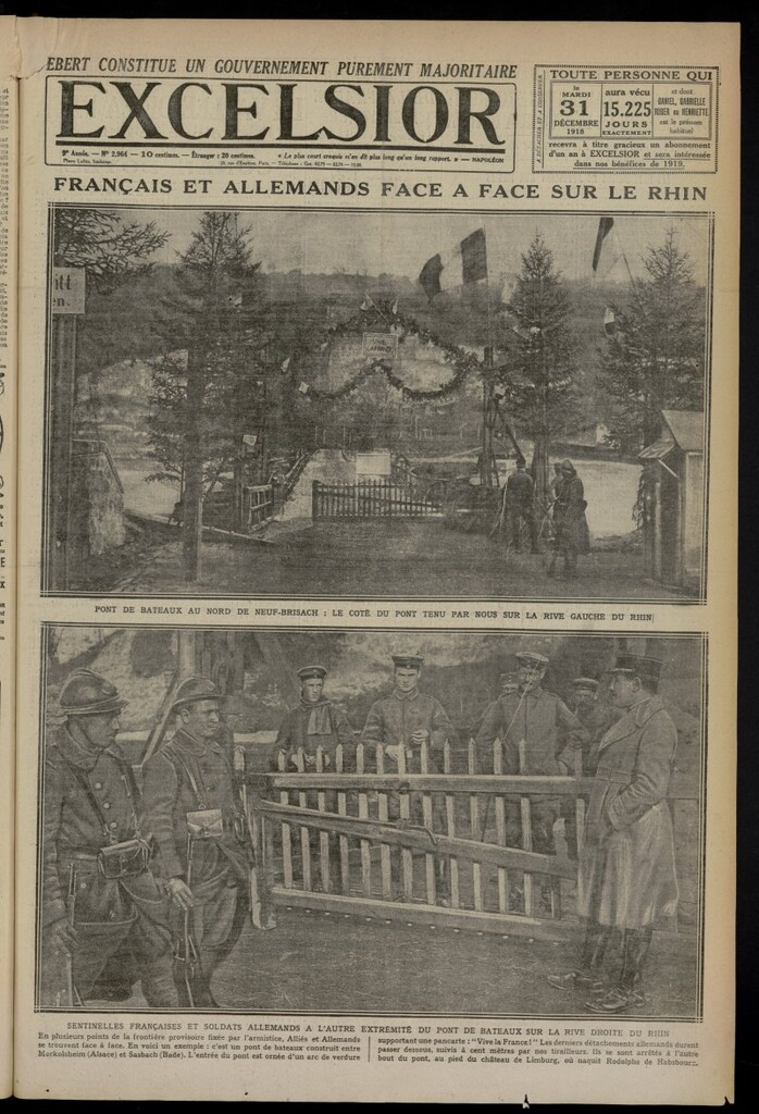 Miniatura de Excelsior: journal illustré quotidien del 31 de diciembre de 1918, n º 2964