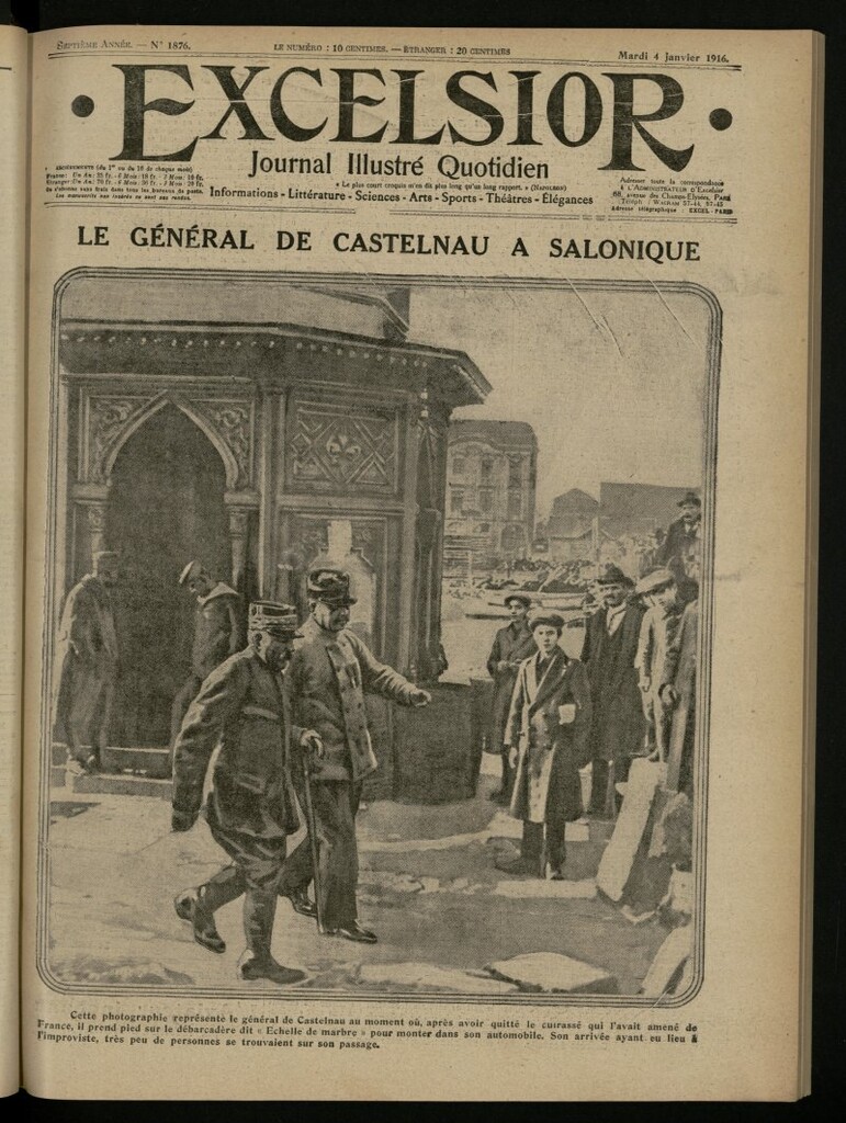 Miniatura de Excelsior: journal illustré quotidien del 4 de enero de 1916, nº 1876