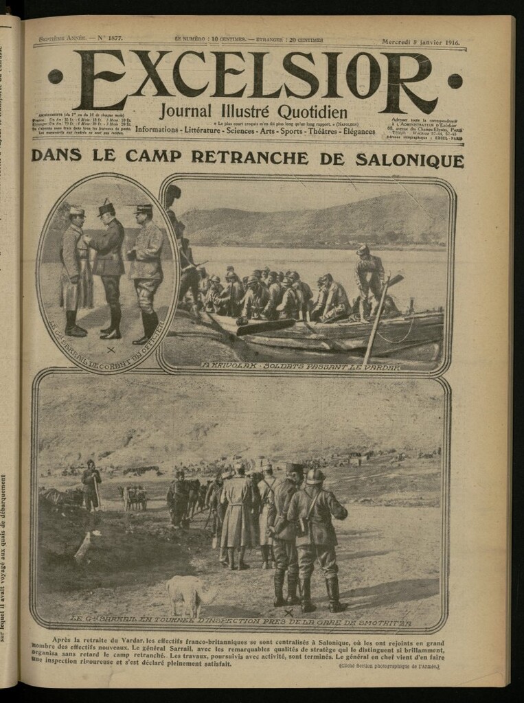 Miniatura de Excelsior: journal illustré quotidien del 5 de enero de 1916, nº 1877