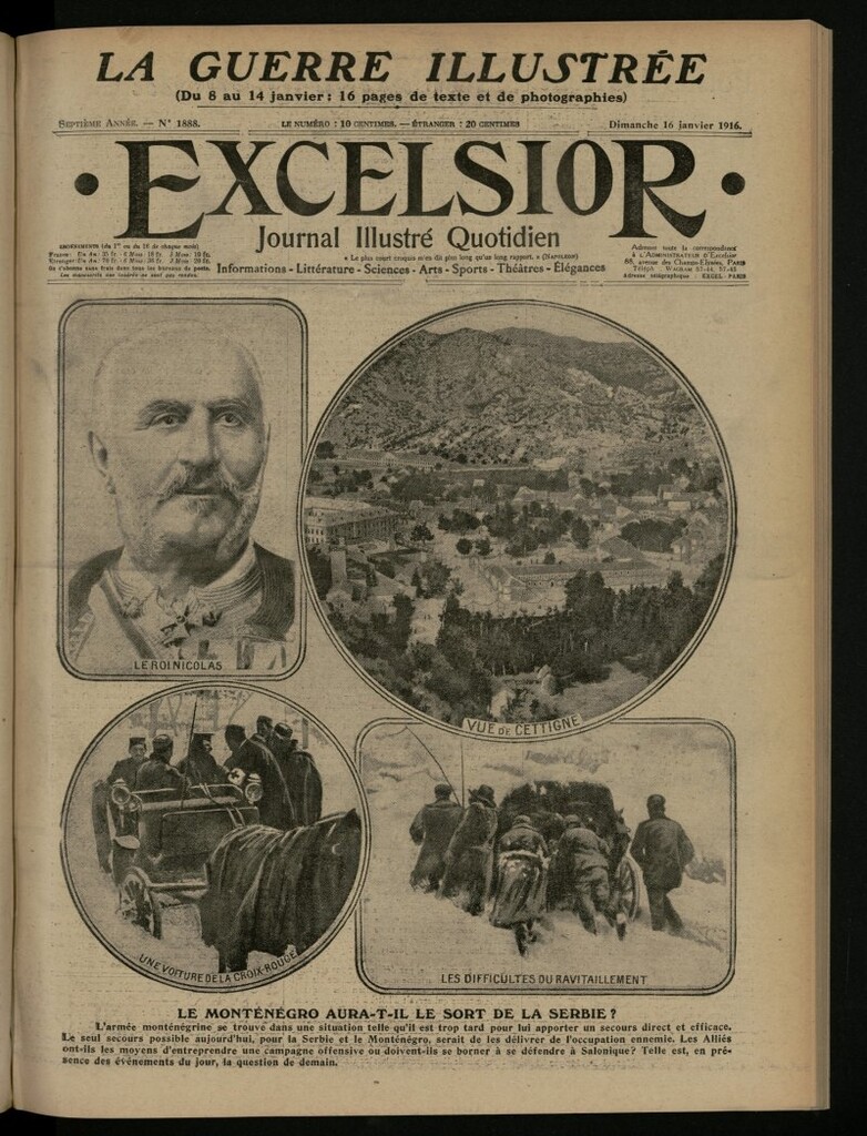 Miniatura de Excelsior: journal illustré quotidien del 16 de enero de 1916, nº 1888