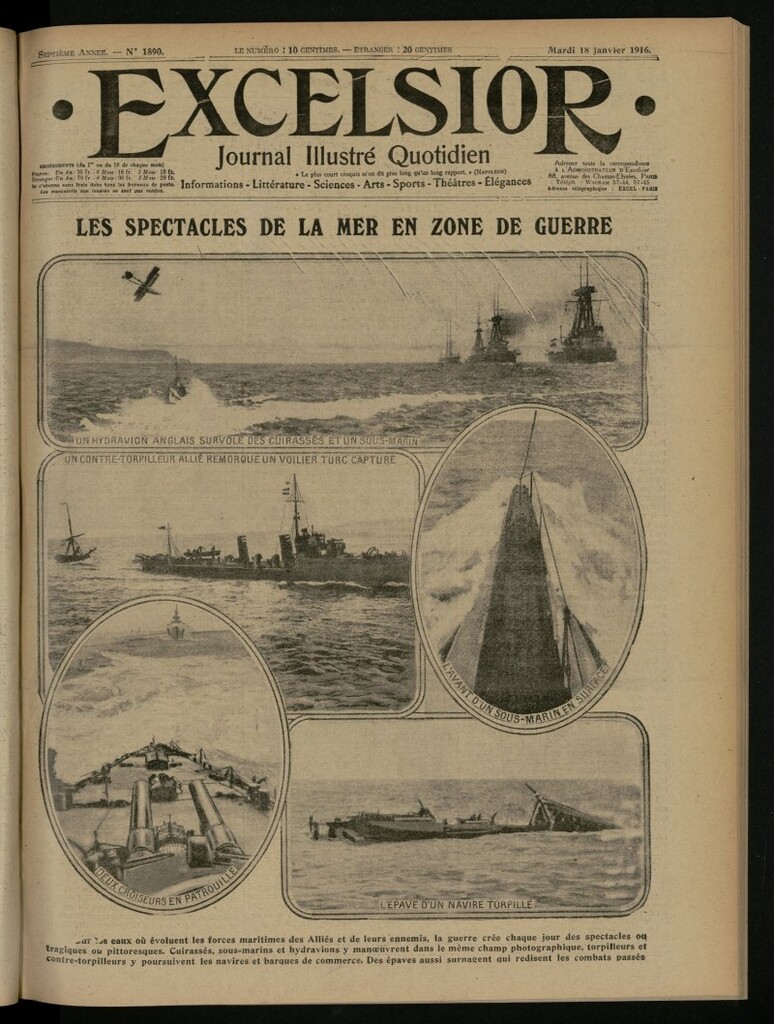 Miniatura de Excelsior: journal illustré quotidien del 18 de enero de 1916, nº 1890