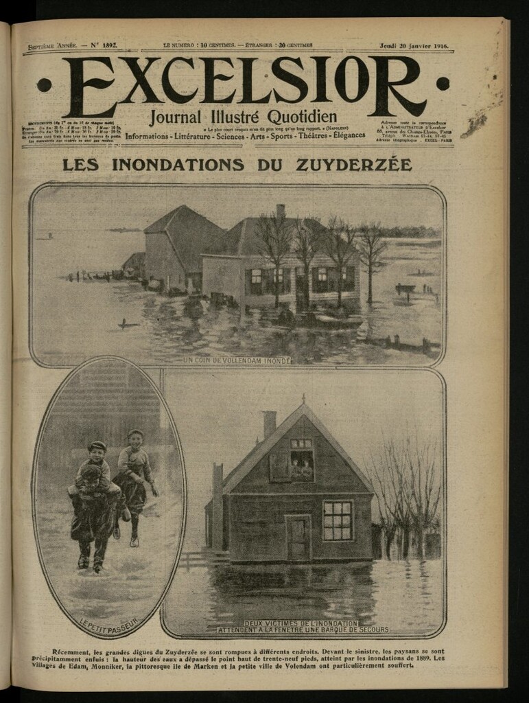 Miniatura de Excelsior: journal illustré quotidien del 20 de enero de 1916, nº 1892
