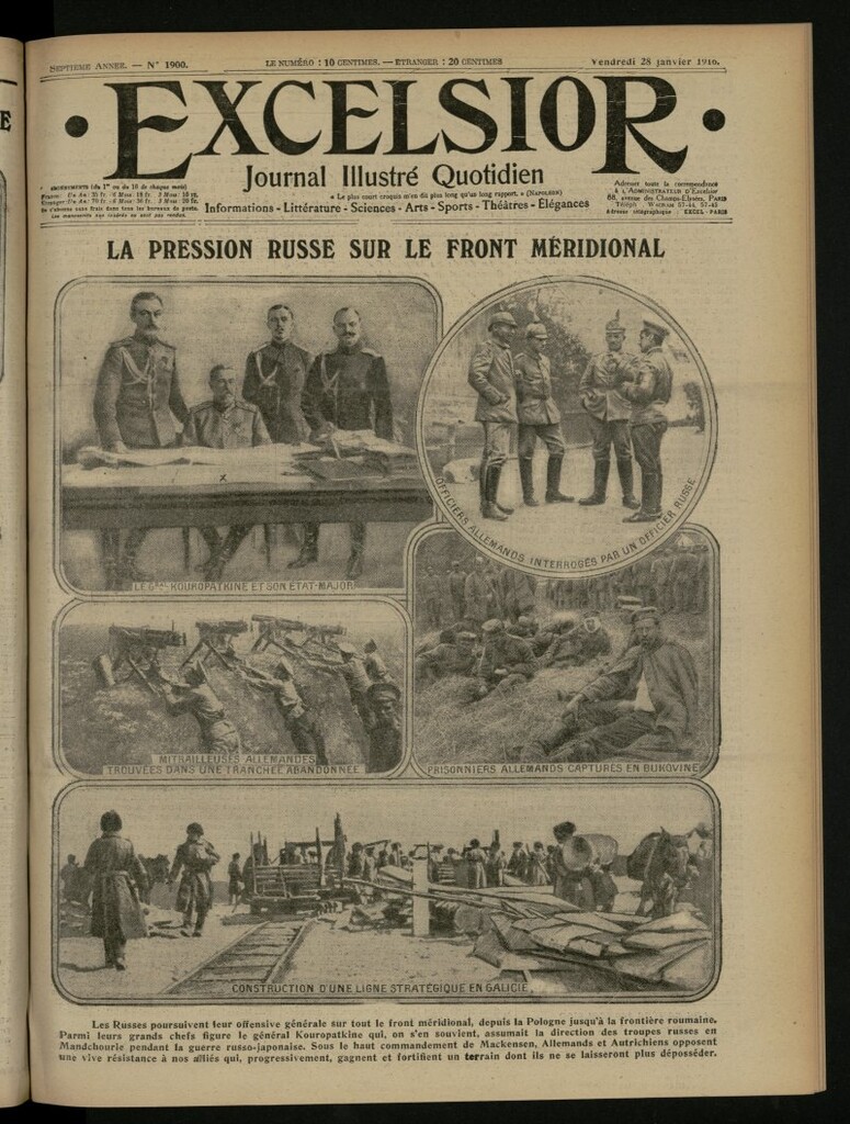 Miniatura de Excelsior: journal illustré quotidien del 28 de enero de 1916, nº 1900