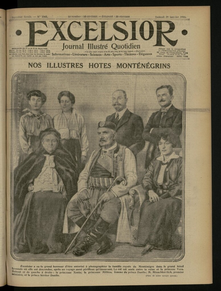 Miniatura de Excelsior: journal illustré quotidien del 29 de enero de 1916, nº 1901