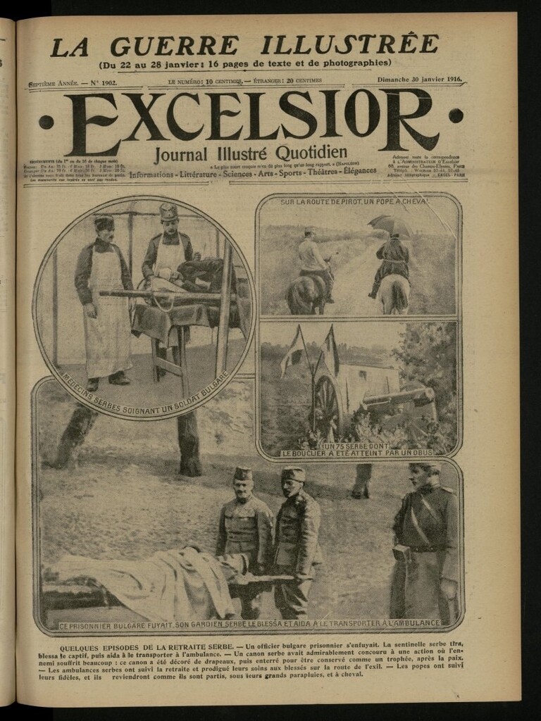 Miniatura de Excelsior: journal illustré quotidien del 30 de enero de 1916, nº 1902