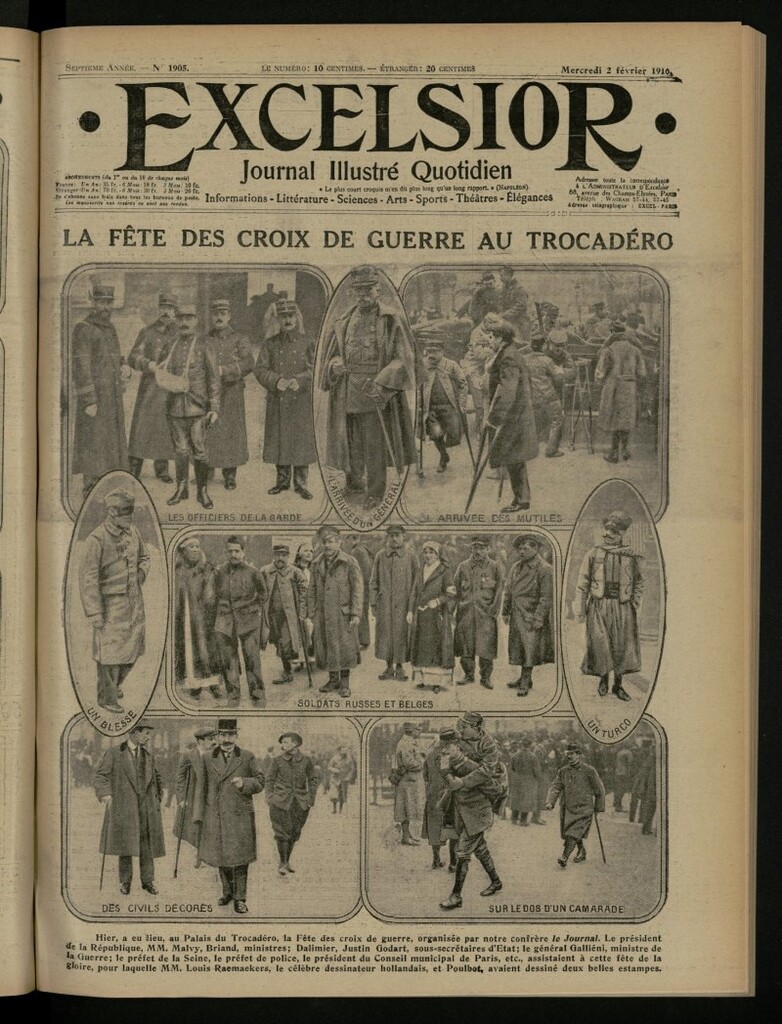 Miniatura de Excelsior: journal illustré quotidien del 2 de febrero de 1916, nº 1905