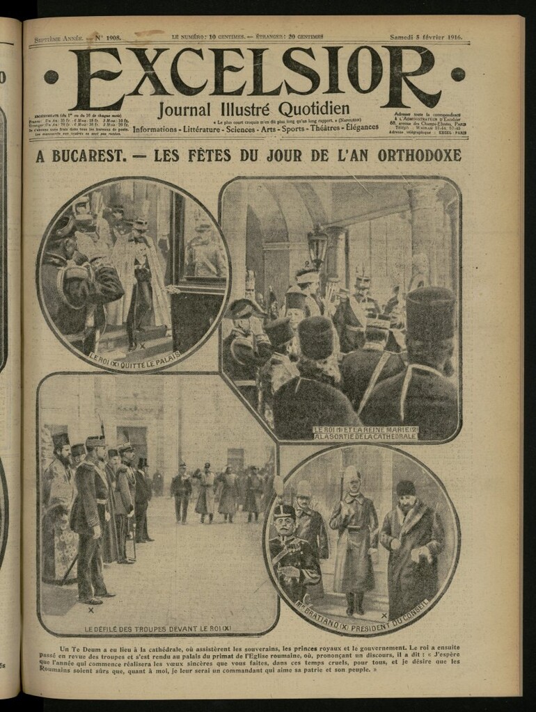 Miniatura de Excelsior: journal illustré quotidien del 5 de febrero de 1916, nº 1908