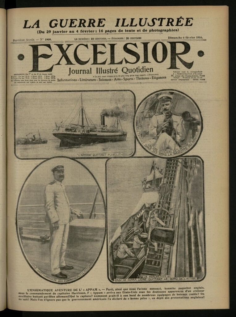 Miniatura de Excelsior: journal illustré quotidien del 6 de febrero de 1916, nº 1909