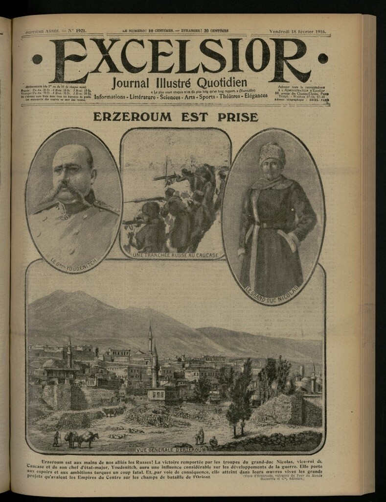Miniatura de Excelsior: journal illustré quotidien del 18 de febrero de 1916, nº 1921