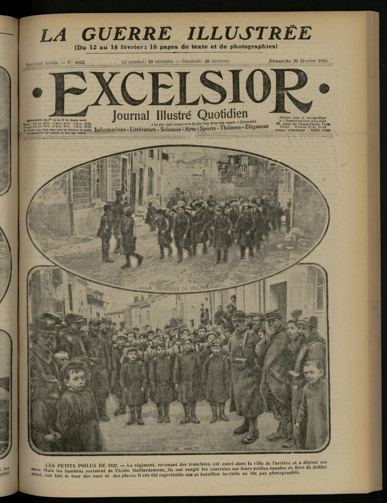 Miniatura de Excelsior: journal illustré quotidien del 20 de febrero de 1916, nº 1923