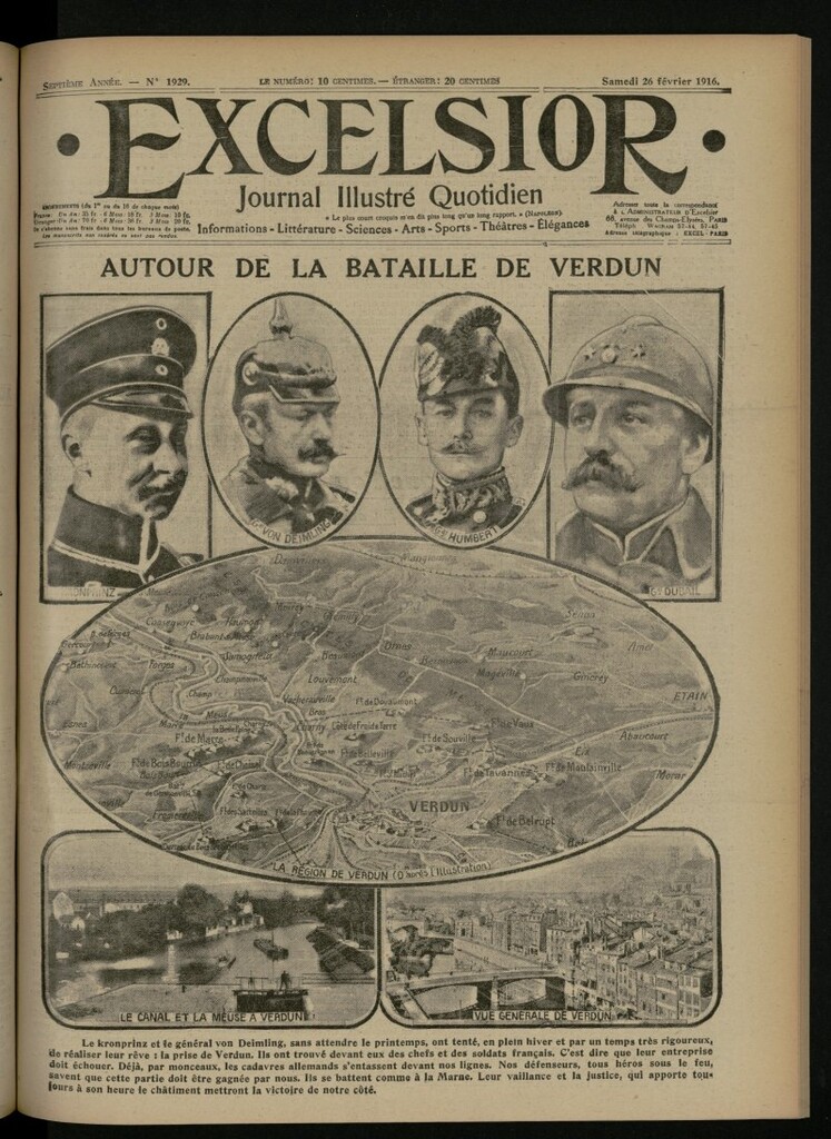 Miniatura de Excelsior: journal illustré quotidien del 26 de febrero de 1916, nº 1929