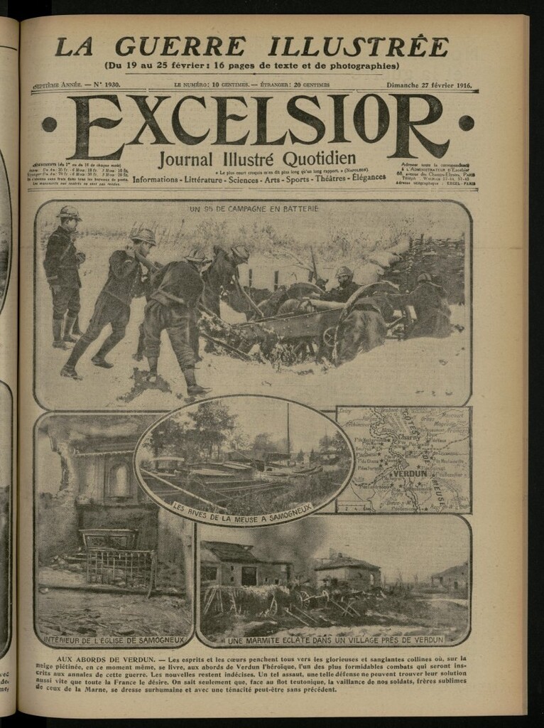 Miniatura de Excelsior: journal illustré quotidien del 27 de febrero de 1916, nº 1930