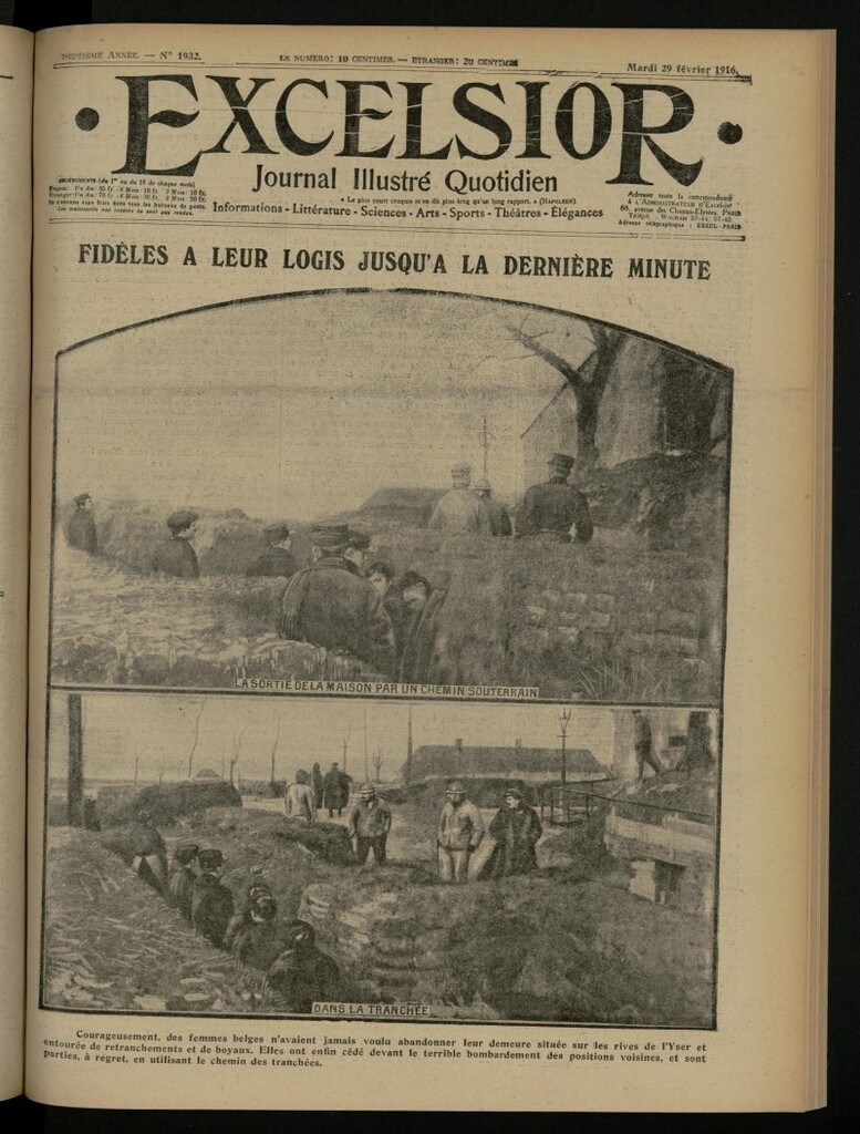 Miniatura de Excelsior: journal illustré quotidien del 29 de febrero de 1916, nº 1932