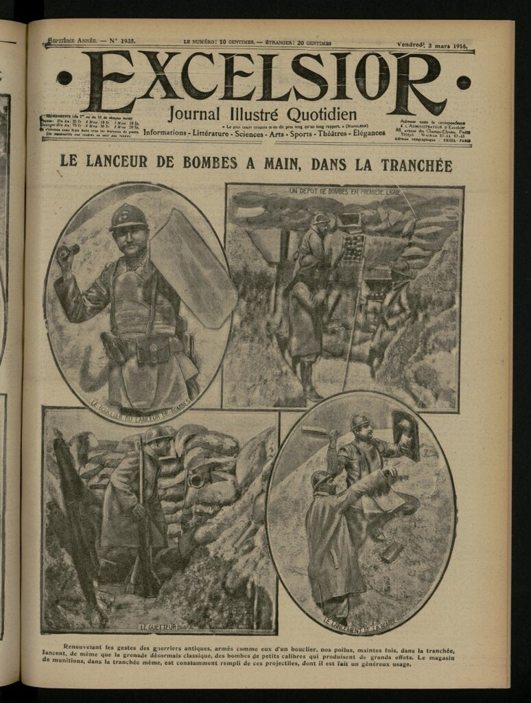 Miniatura de Excelsior: journal illustré quotidien del 3 de marzo de 1916, nº 1935
