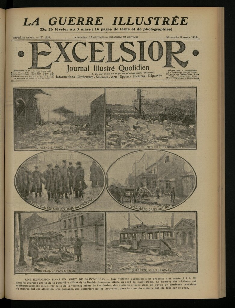Miniatura de Excelsior: journal illustré quotidien del 5 de marzo de 1916, nº 1937