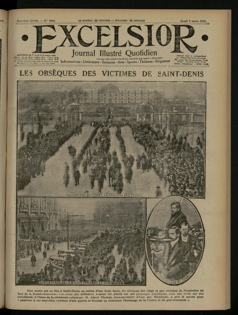 Miniatura de Excelsior: journal illustré quotidien del 9 de marzo de 1916, nº 1941