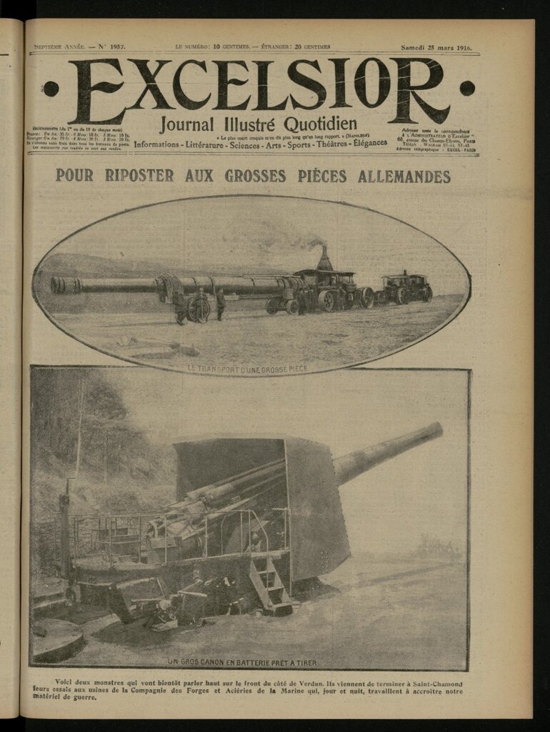 Miniatura de Excelsior: journal illustré quotidien del 25 de marzo de 1916, nº 1957