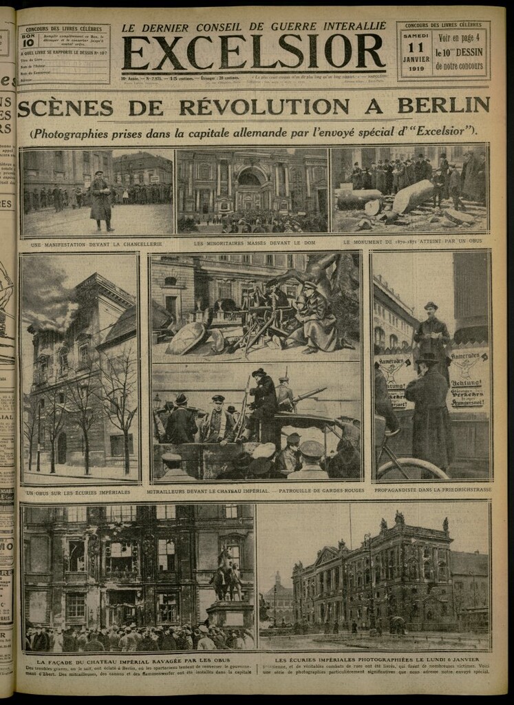Miniatura de Excelsior: journal illustré quotidien del 11 de enero de 1919, nº 2975