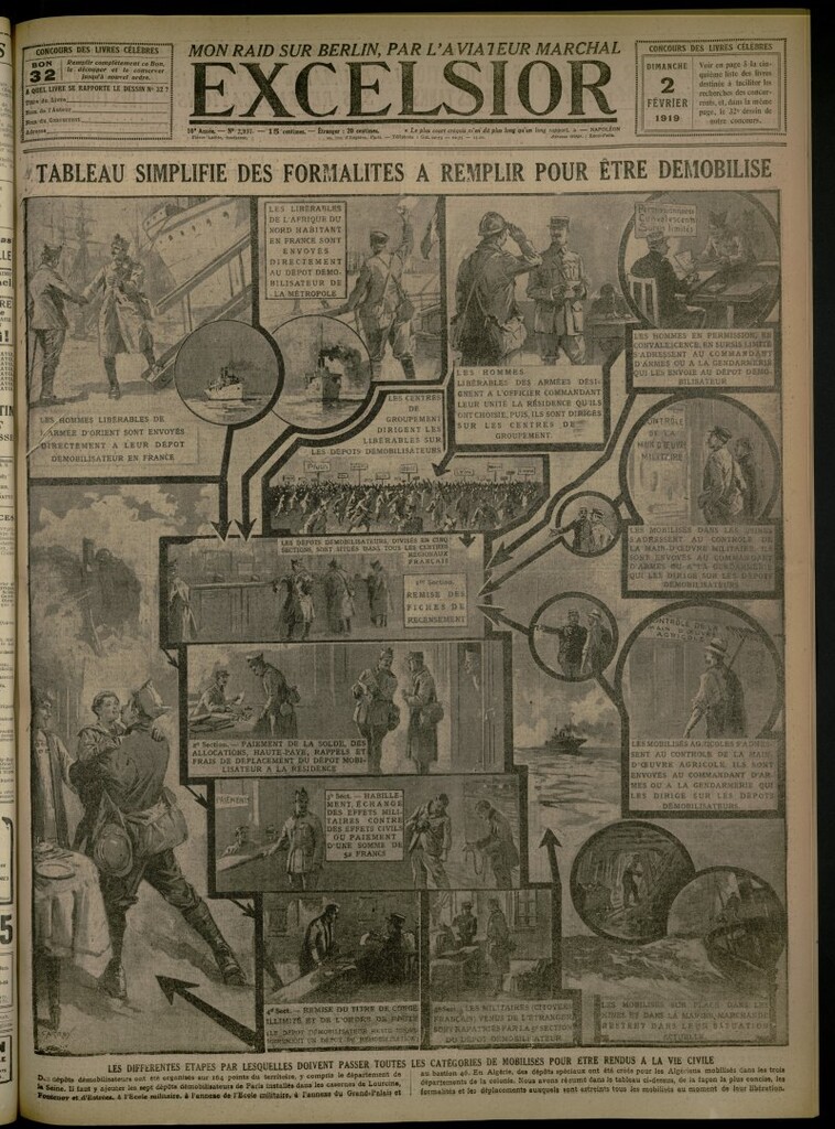 Miniatura de Excelsior: journal illustré quotidien del 2 de febrero de 1919, nº 2997