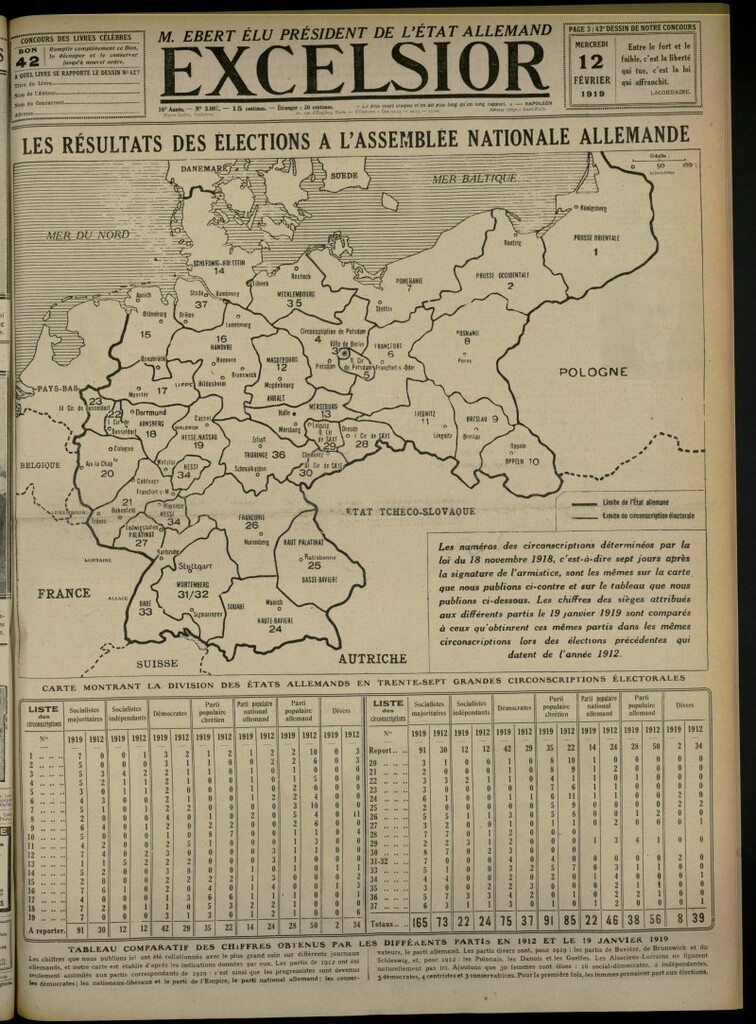Miniatura de Excelsior: journal illustré quotidien del 12 de febrero de 1919, nº3007