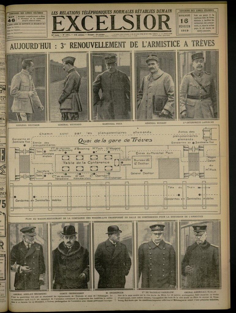 Miniatura de Excelsior: journal illustré quotidien del 16 de febrero de 1919, nº 3011