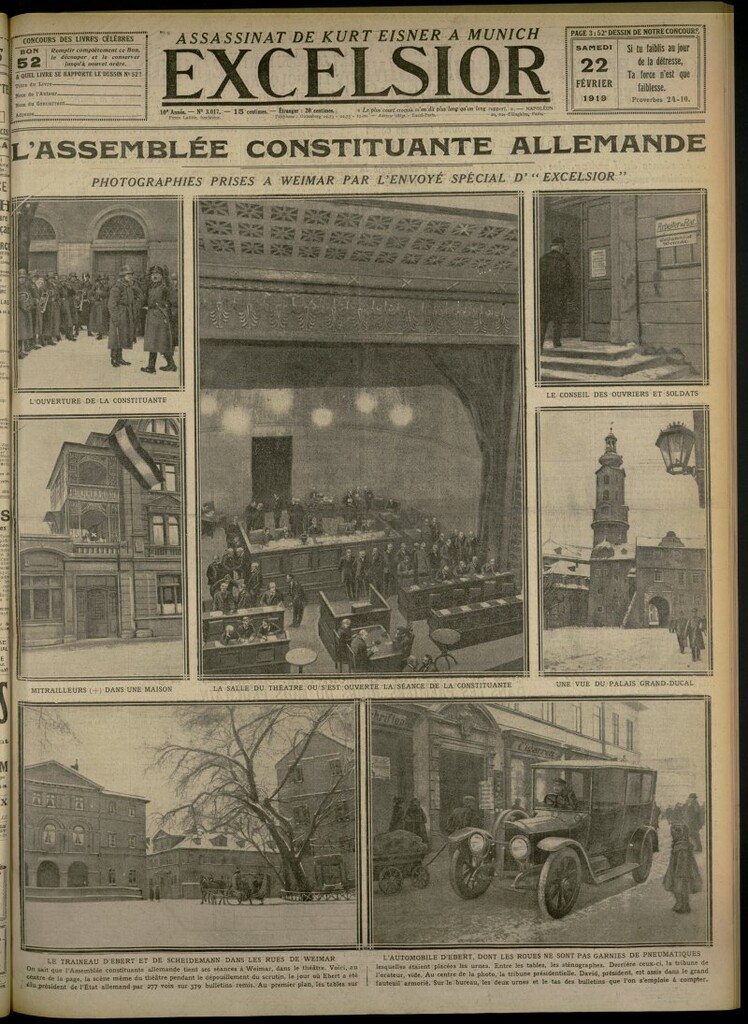 Miniatura de Excelsior: journal illustré quotidien del 22 de febrero de 1919, nº 3017