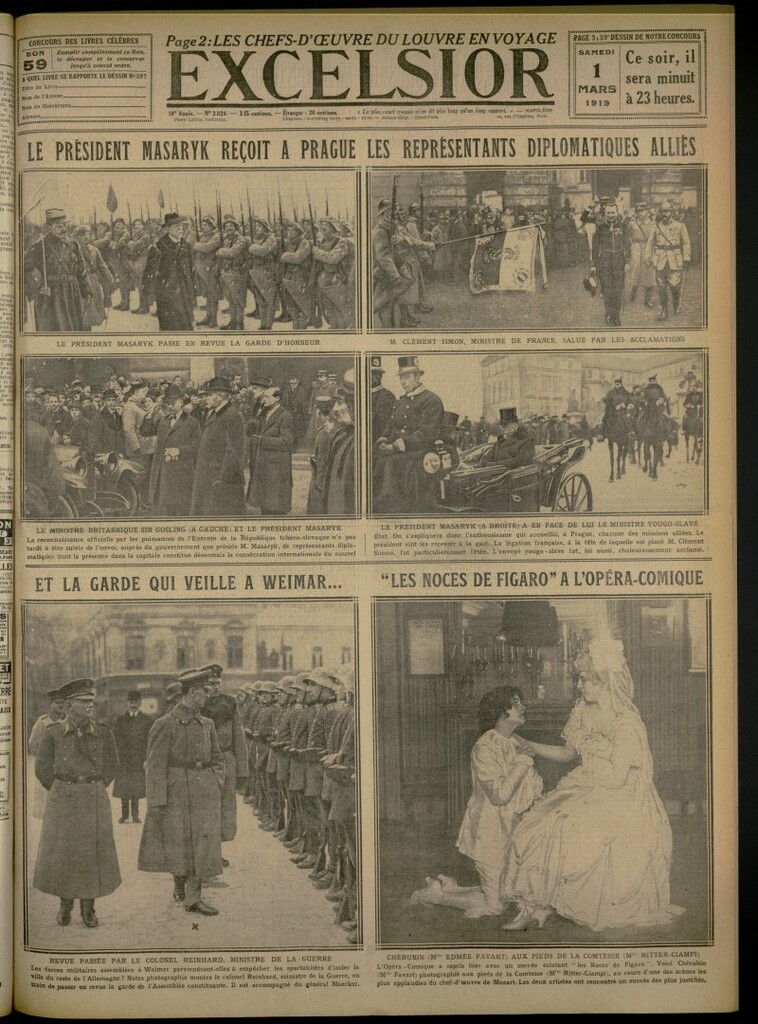 Miniatura de Excelsior: journal illustré quotidien del 1 de marzo de 1919, nº 3024