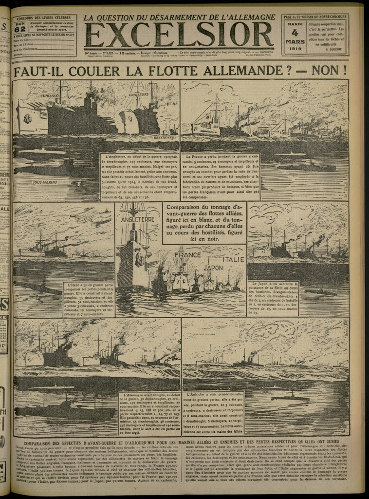 Miniatura de Excelsior: journal illustré quotidien del 4 de marzo de 1919, nº 3027