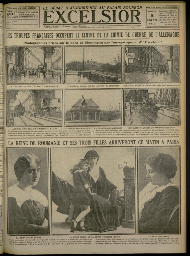 Miniatura de Excelsior: journal illustré quotidien del 5 de marzo de 1919, nº 3028