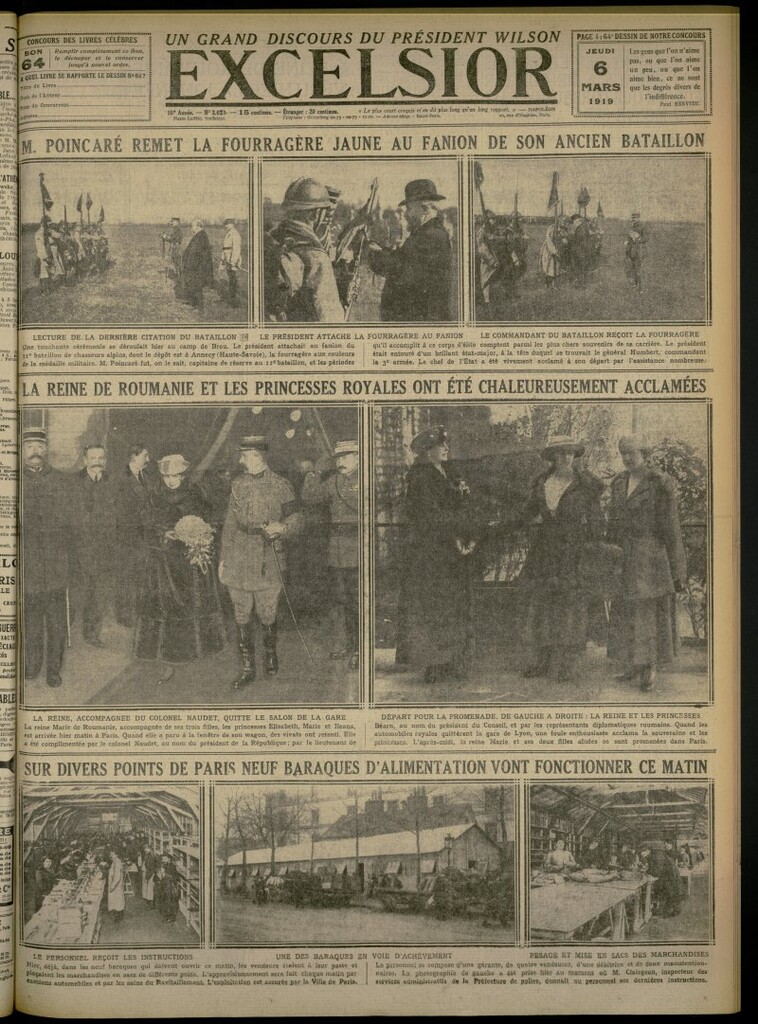 Miniatura de Excelsior: journal illustré quotidien del 6 de marzo de 1919. nº 3029